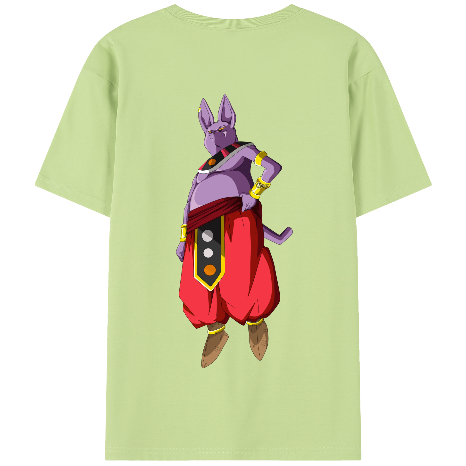 （画像用） ドラゴンボール シャンパ DRAGON BALL Champa 綿100％半袖Tシャツ（背面プリント）
